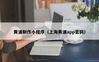 普洱黄浦制作小程序（上海黄浦app官网）