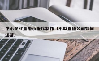 普洱中小企业直播小程序制作（小型直播公司如何运营）